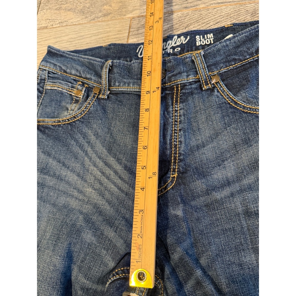Wrangler Retro Slim Boot Jeans 32x32 Mens 32 x 32 Bootcut Western Denim - Picture 8 of 11